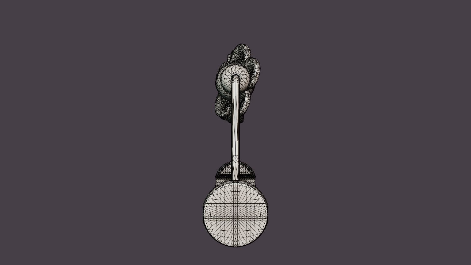 Toy for Babysitter - Mischievous eyes Black or white Low-poly 3D model_8