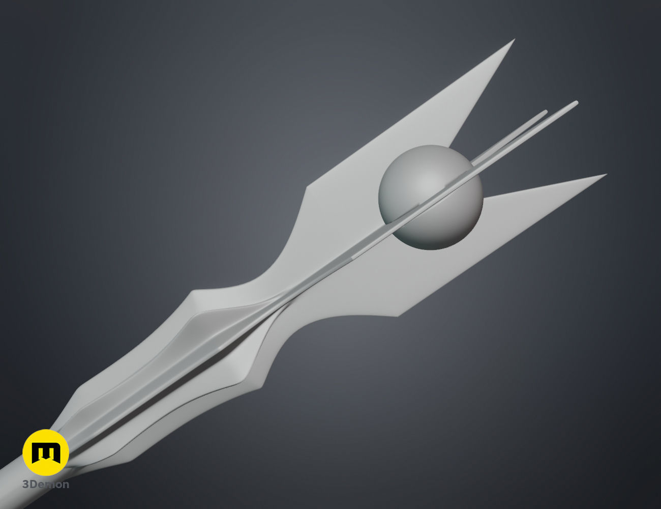 Saruman staff 3D print model_12