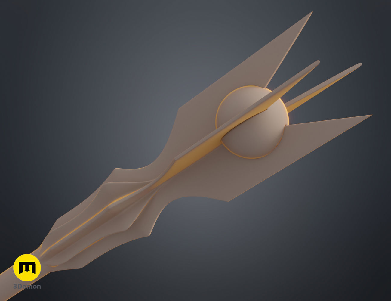 Saruman staff 3D print model_9