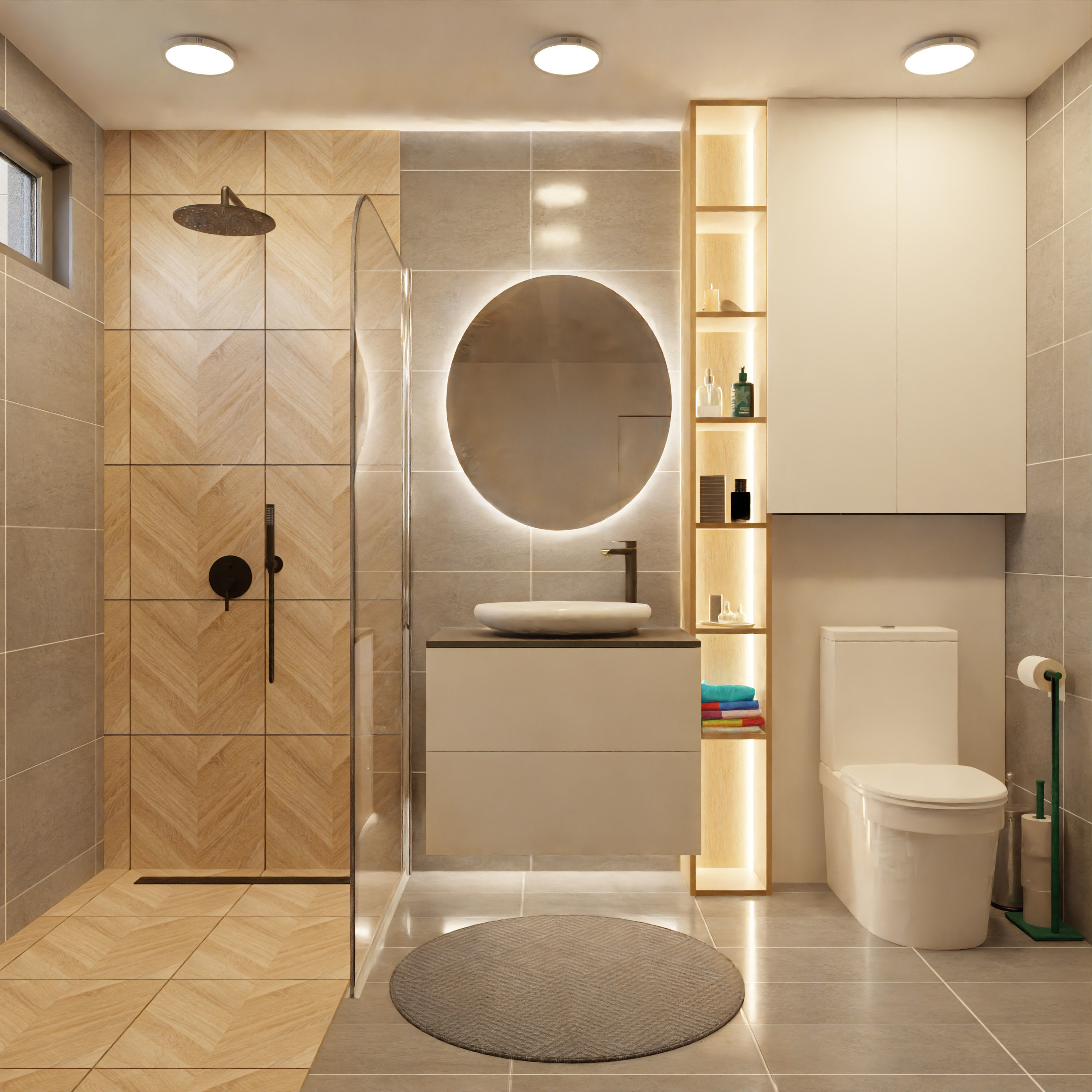 Modern Bathroom 3D model_1