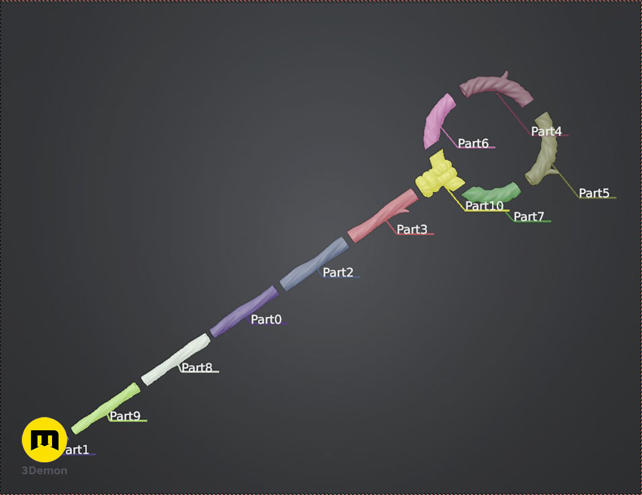 Marcille Staff - Delicious in Dungeon 3D print model_4