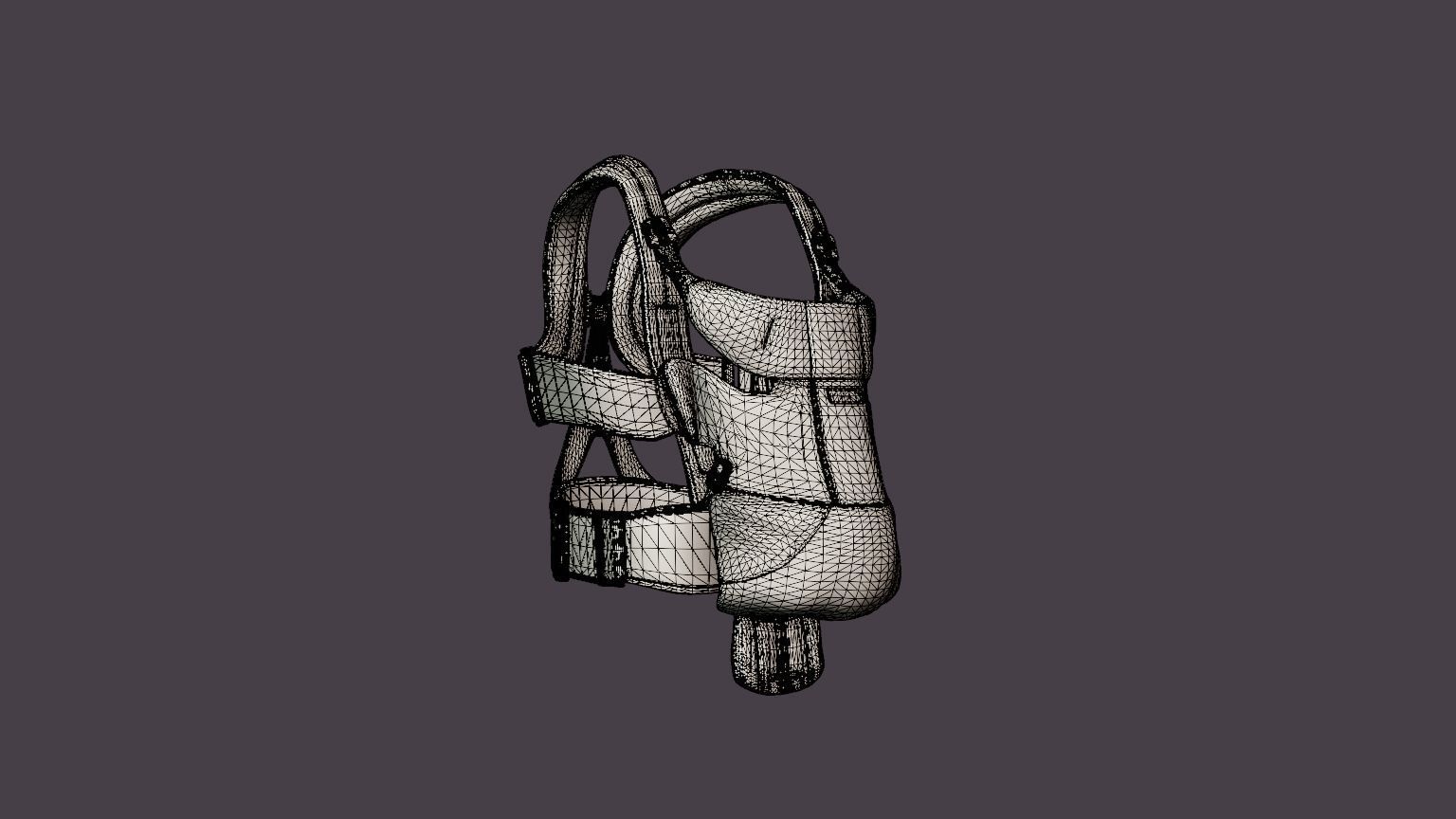 Baby carrier Move Low-poly 3D model_7