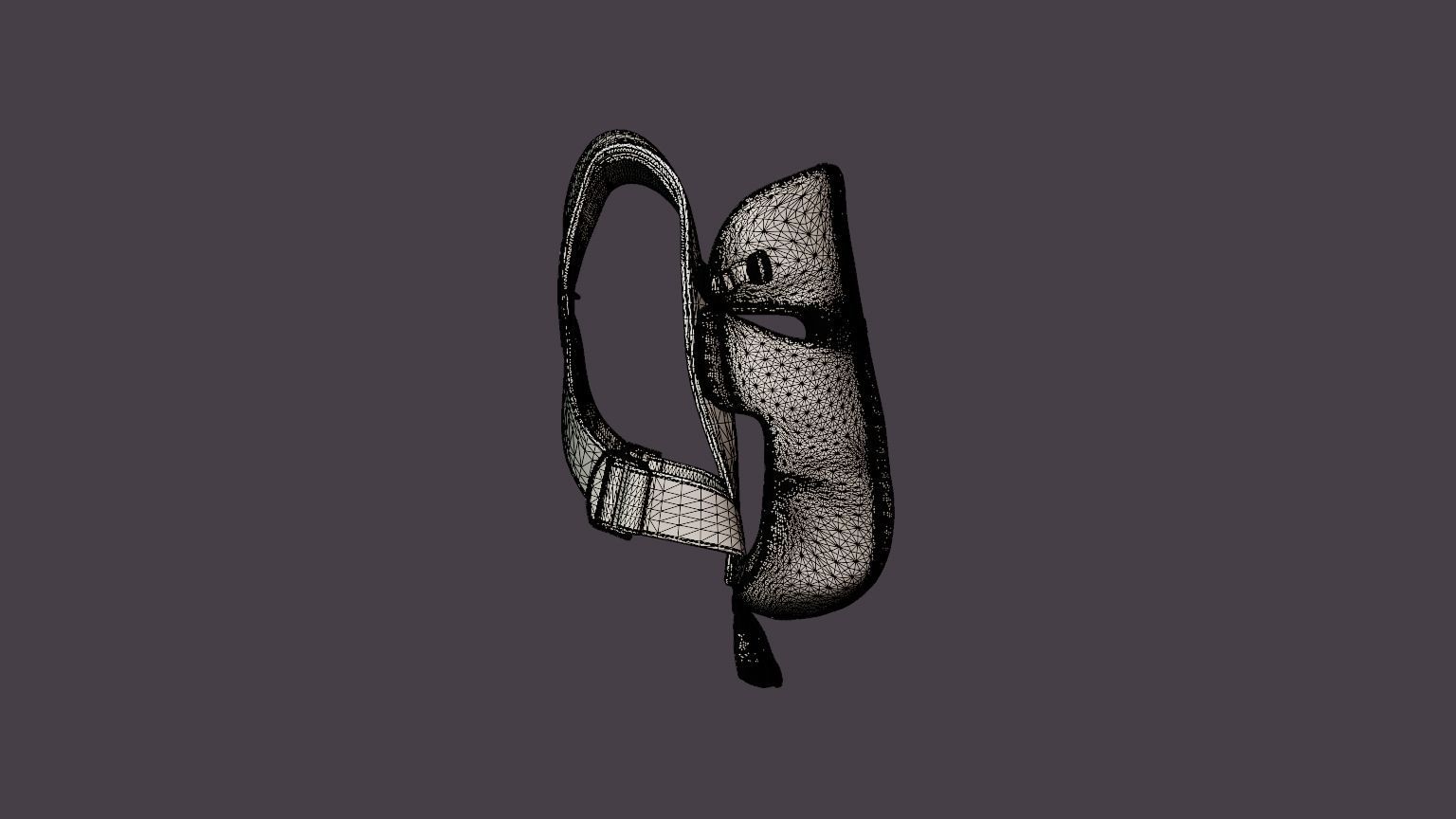 Baby carrier Mini Low-poly 3D model_8