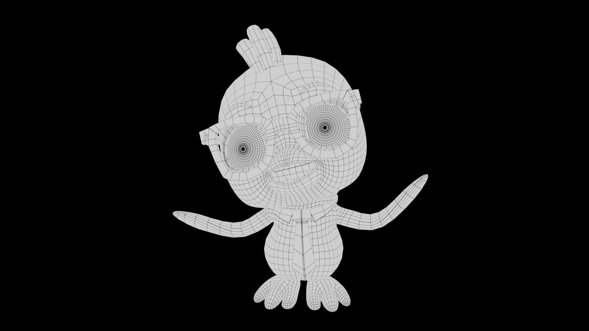 Cute Penguin Low-poly 3D model_7