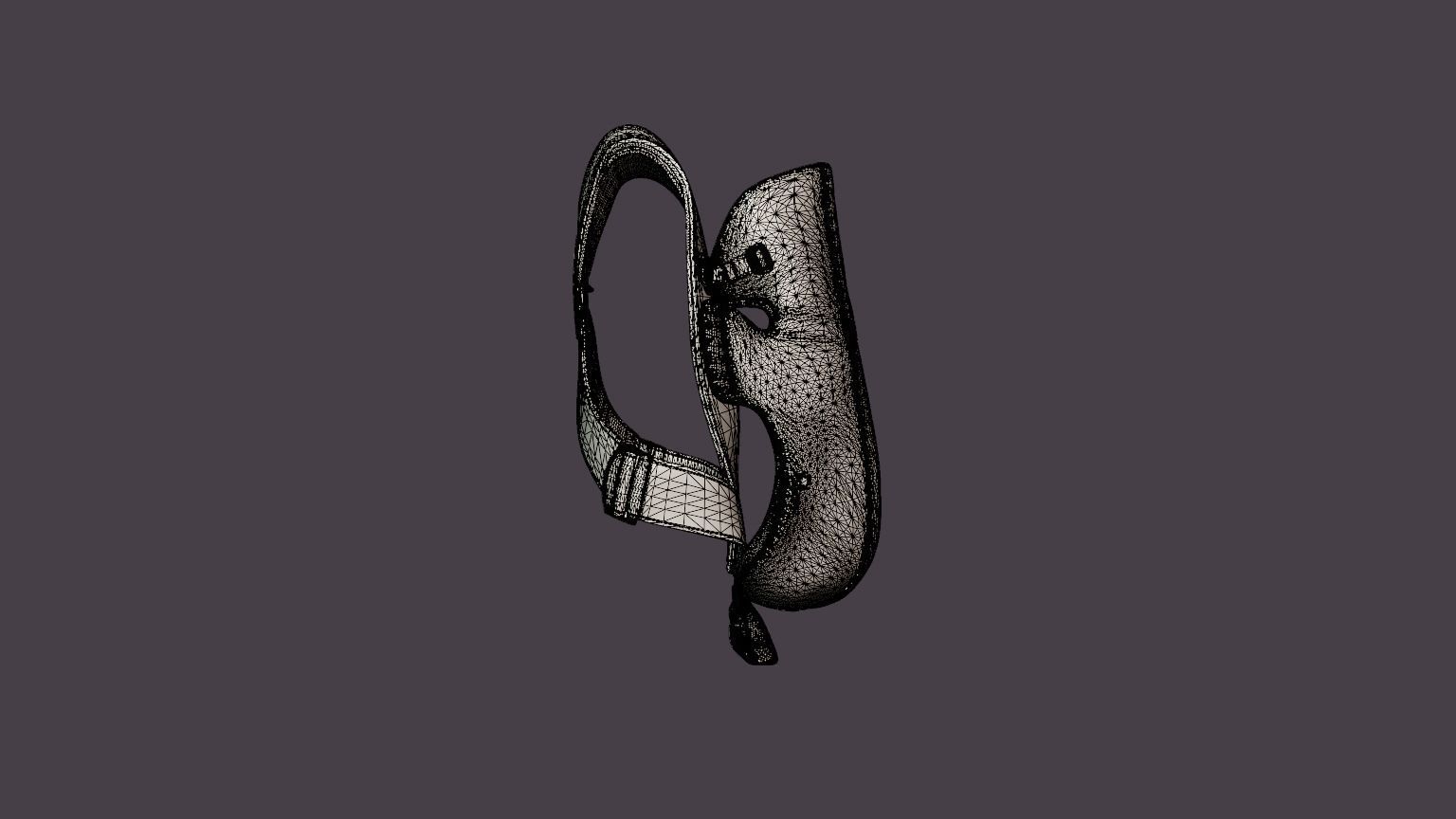 Baby carrier Mini Low-poly 3D model_8