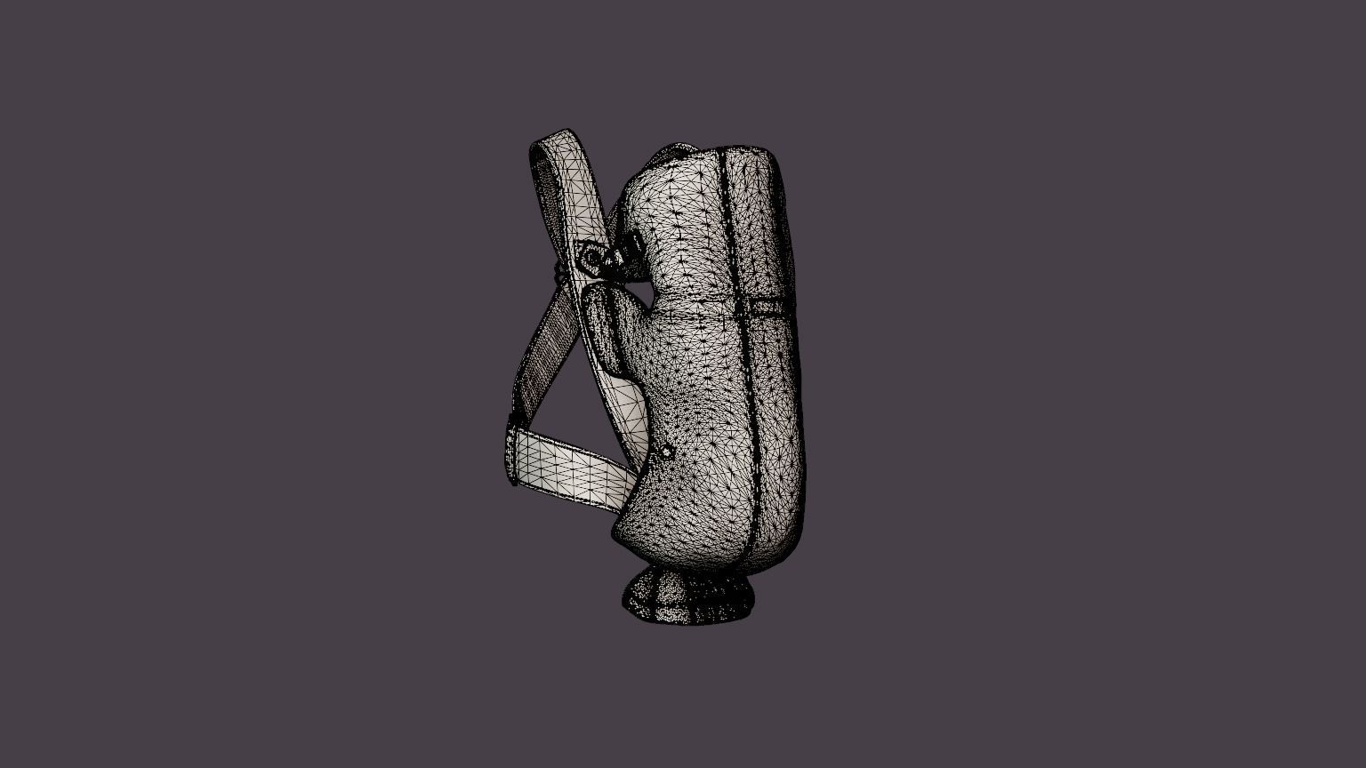 Baby carrier Mini Low-poly 3D model_7