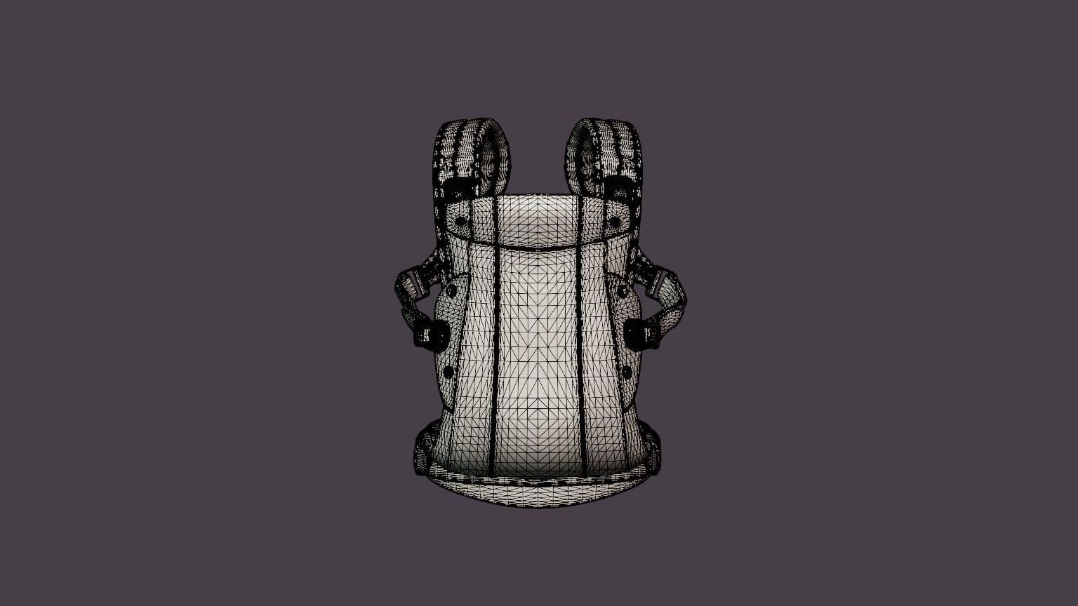 Baby carrier Harmony Low-poly 3D model_6