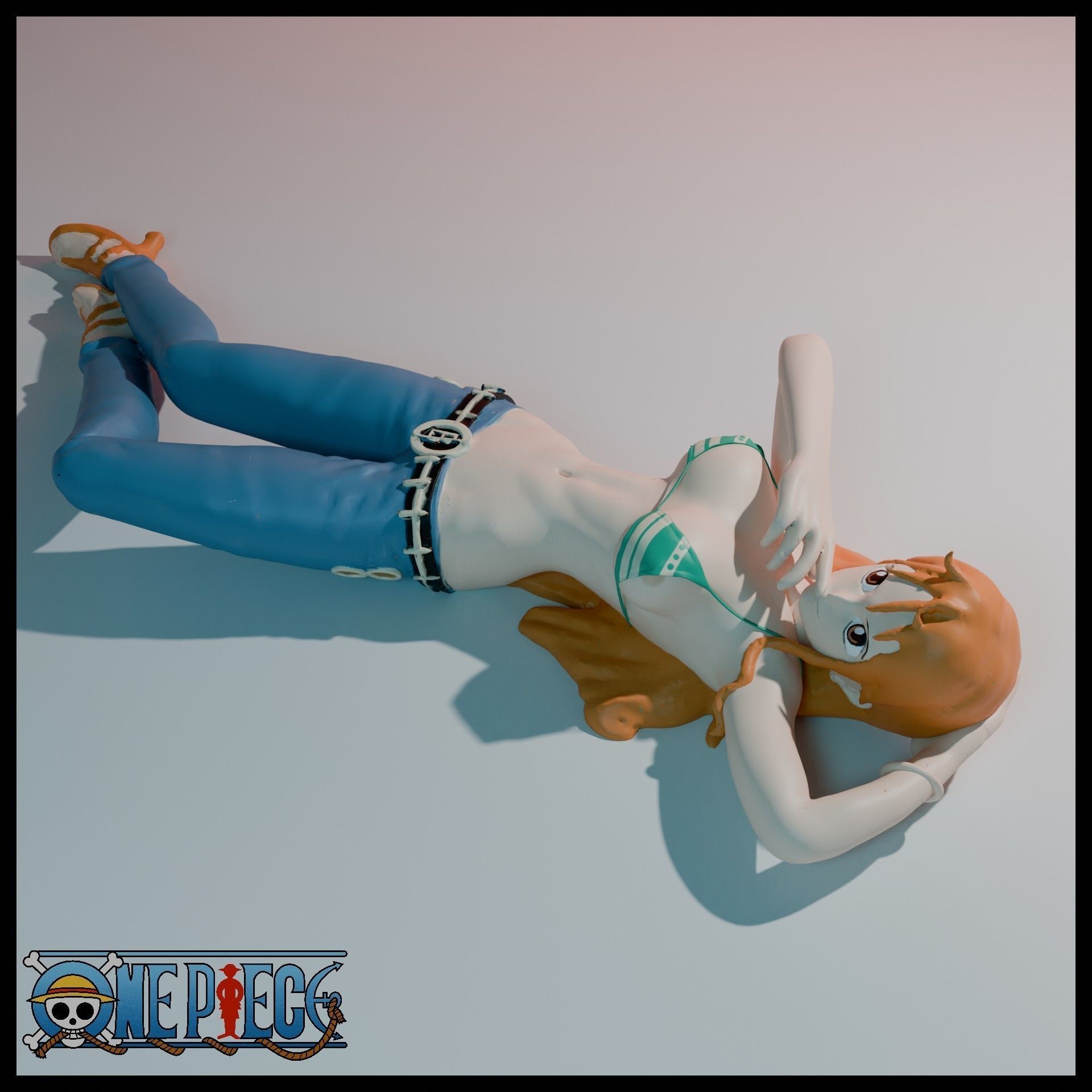 Nami the navigator - ONEPIECE figurine 3D model_3