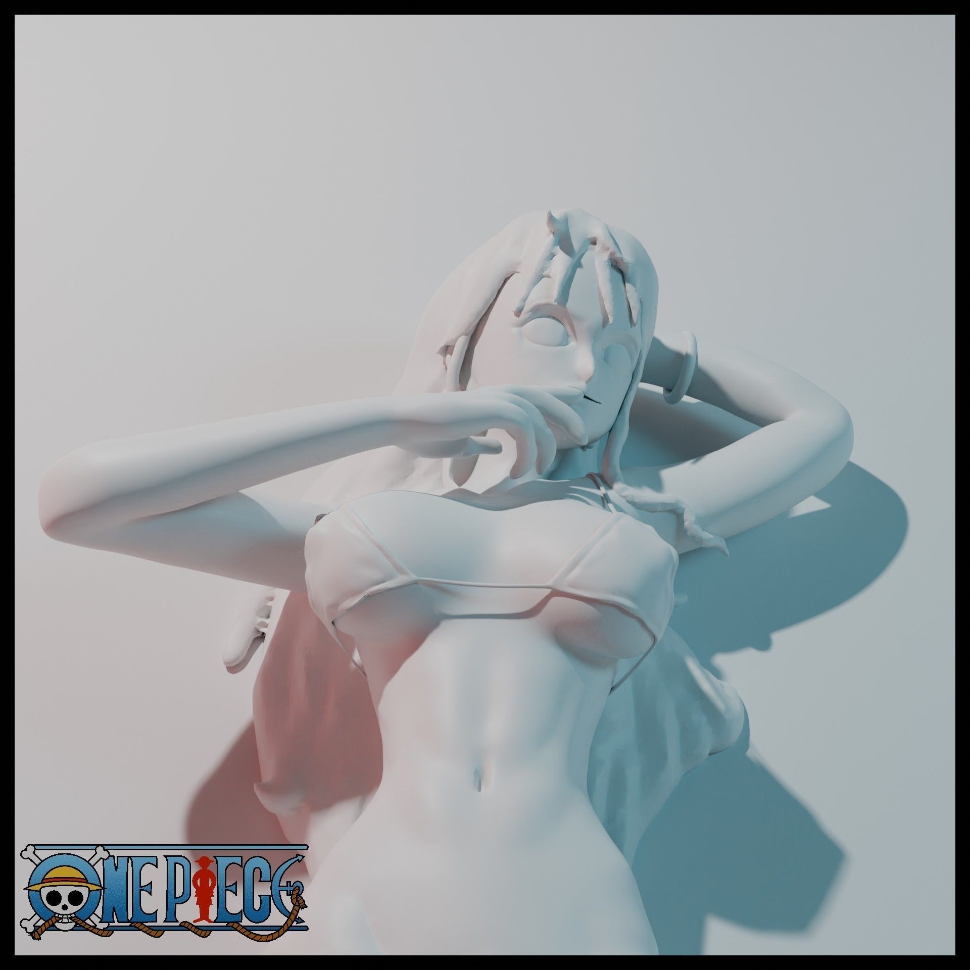 Nami the navigator - ONEPIECE figurine 3D model_21