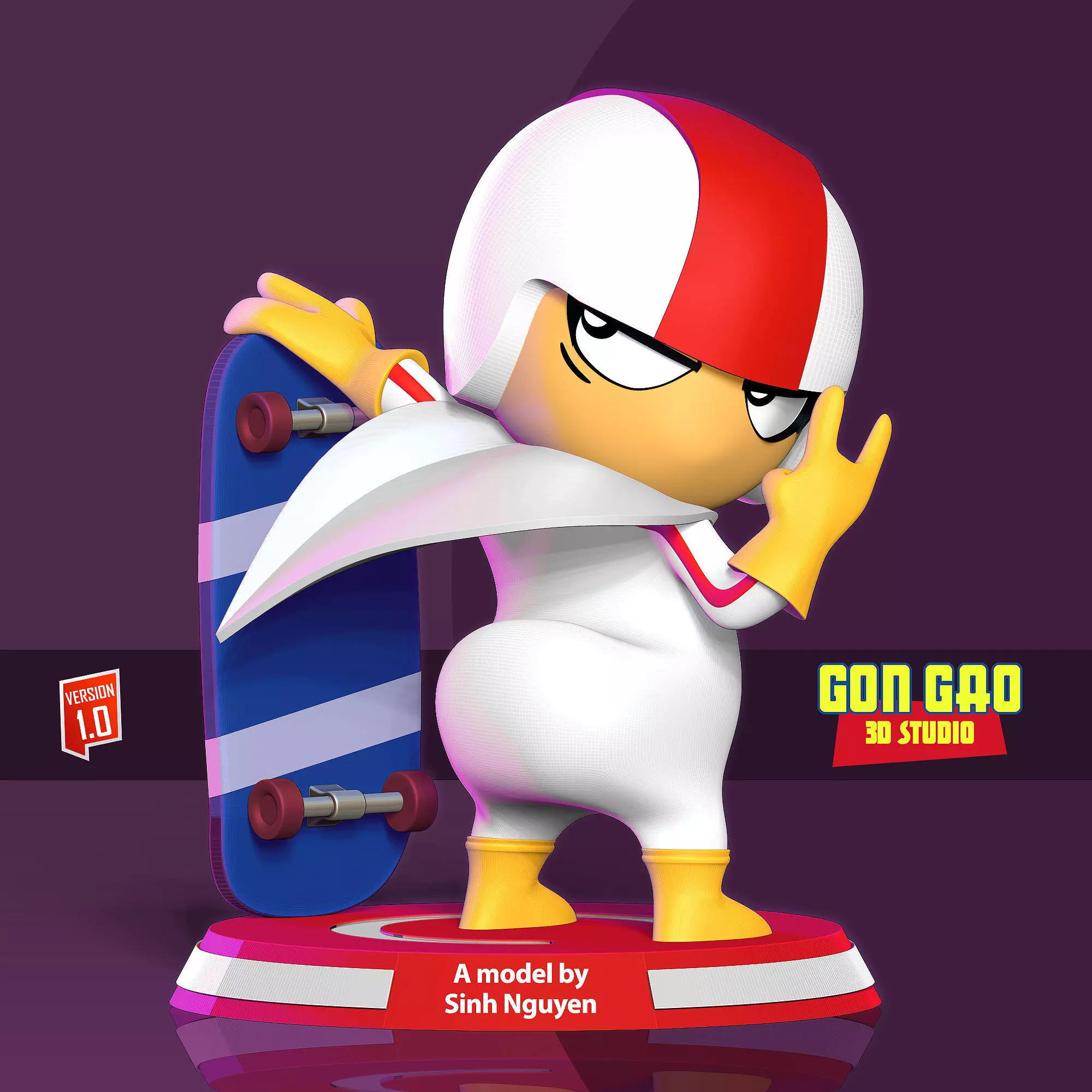 Kick Buttowski Fanart 3D print model