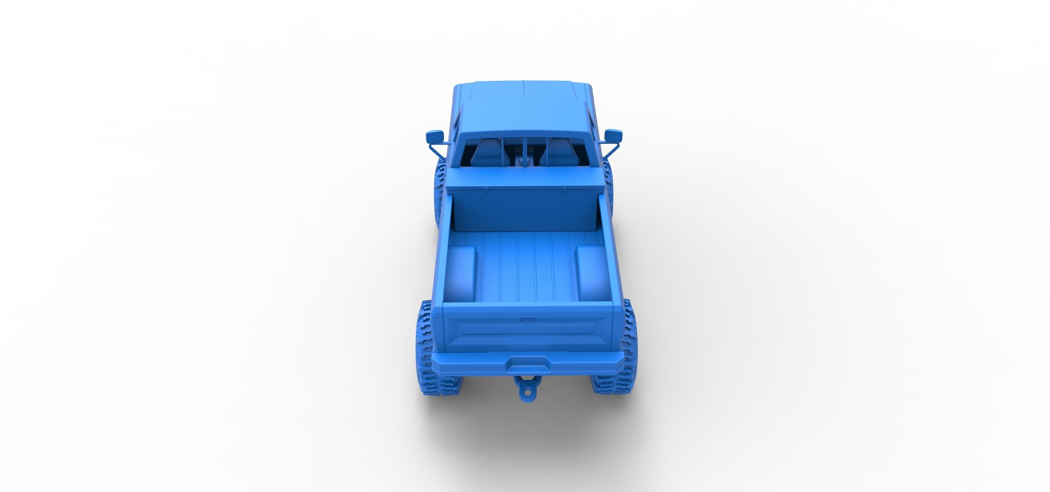 Wheel Standing Mega Truck Scale 1 to 25 3D print model_34