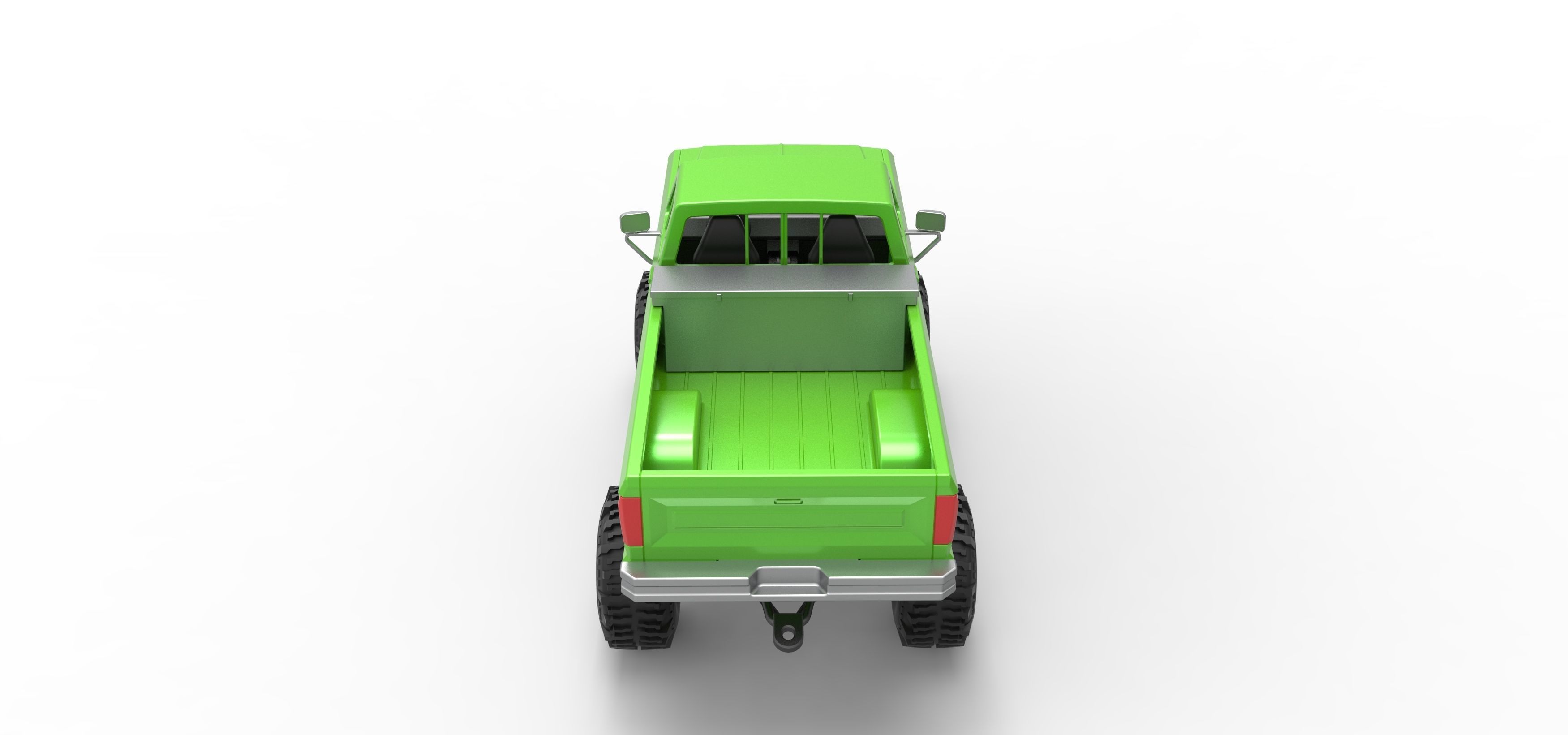 Wheel Standing Mega Truck Scale 1 to 25 3D print model_17