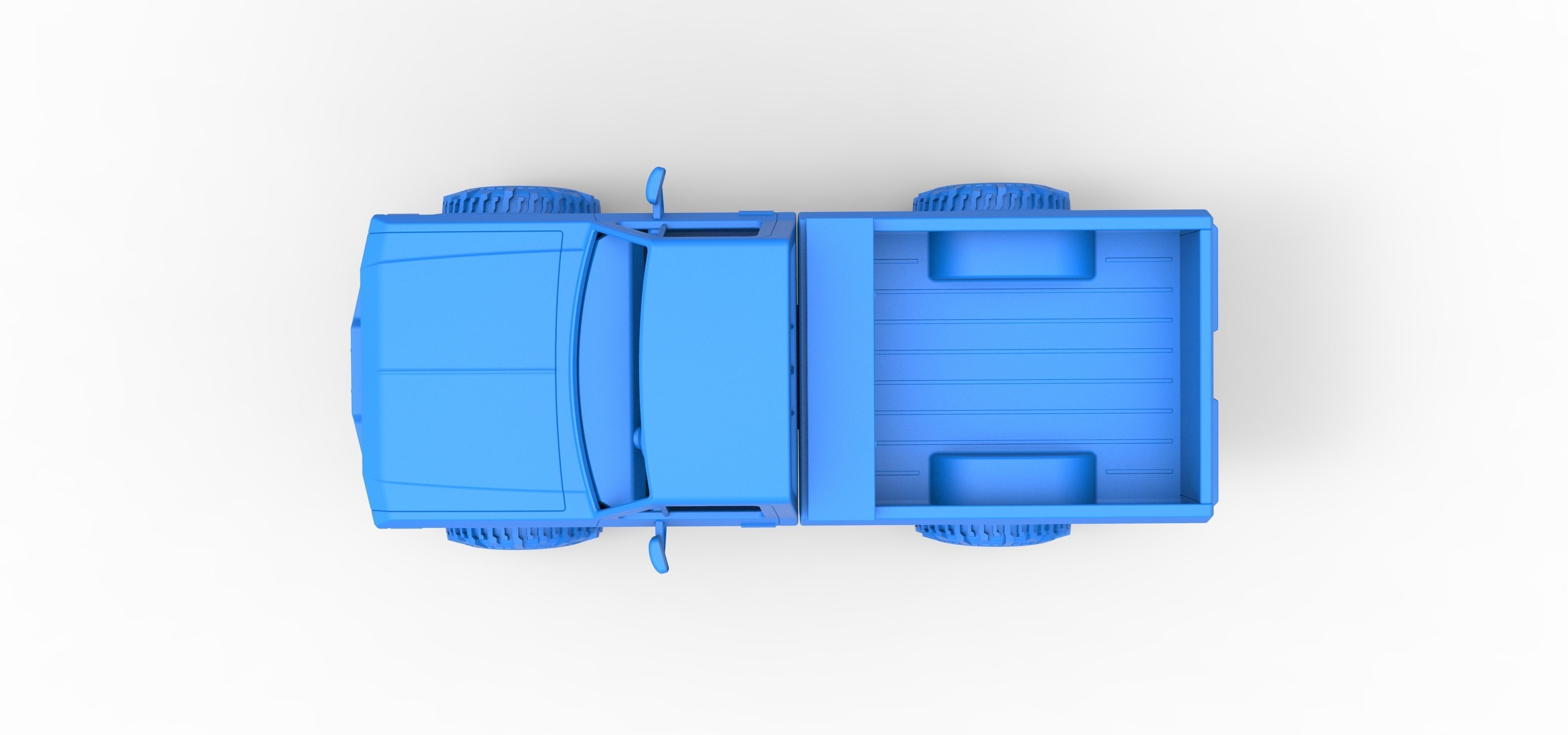 Wheel Standing Mega Truck Scale 1 to 25 3D print model_28