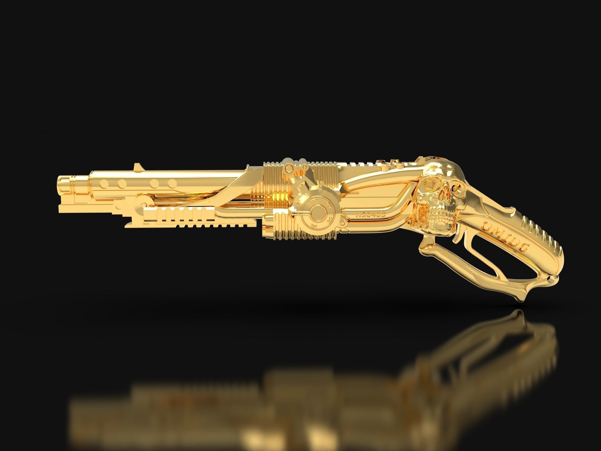 GUN JEWELRY  3D print model_1
