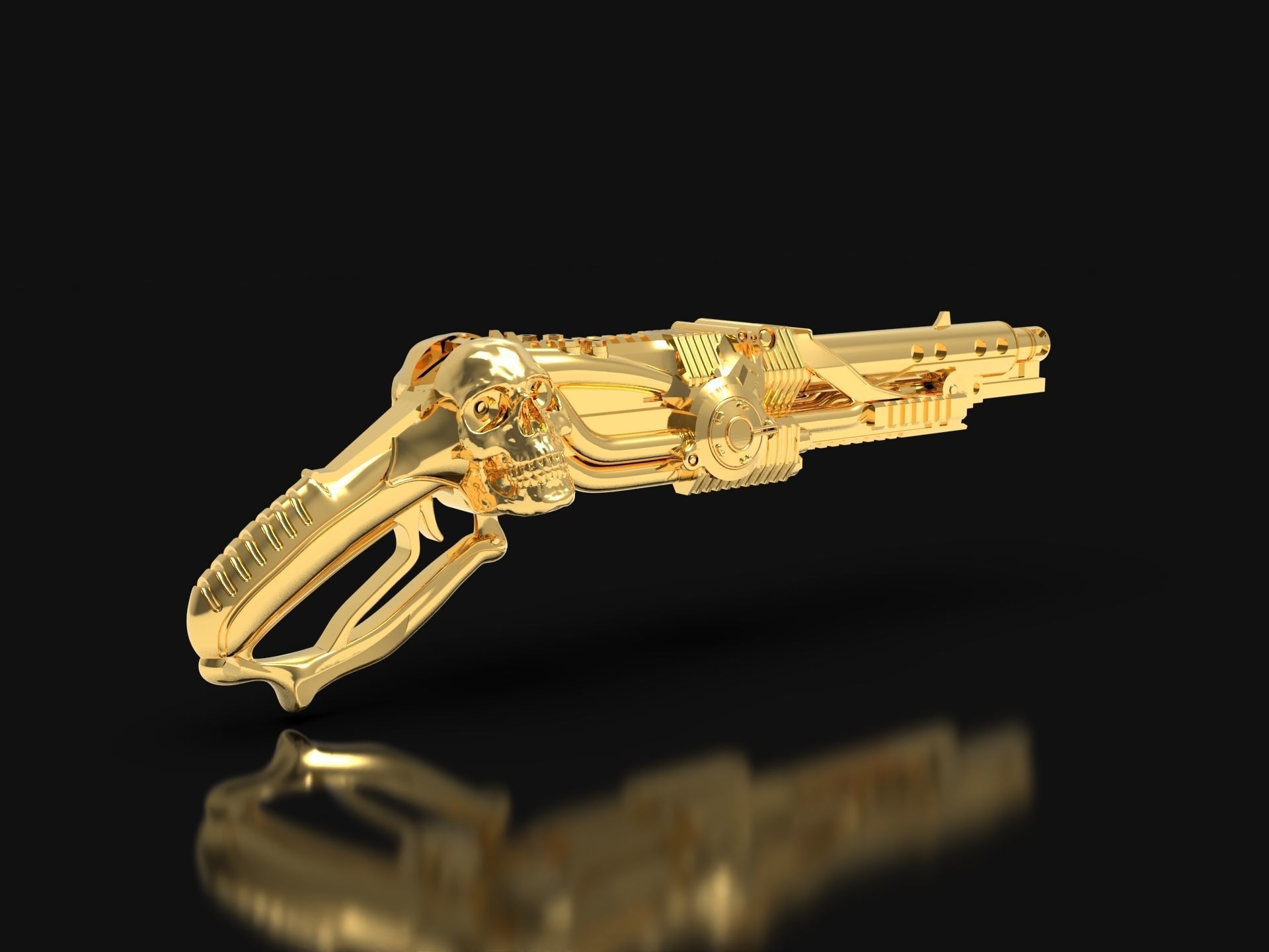 GUN JEWELRY  3D print model_2