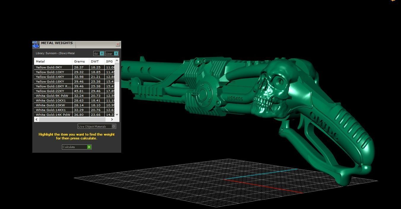 GUN JEWELRY  3D print model_10