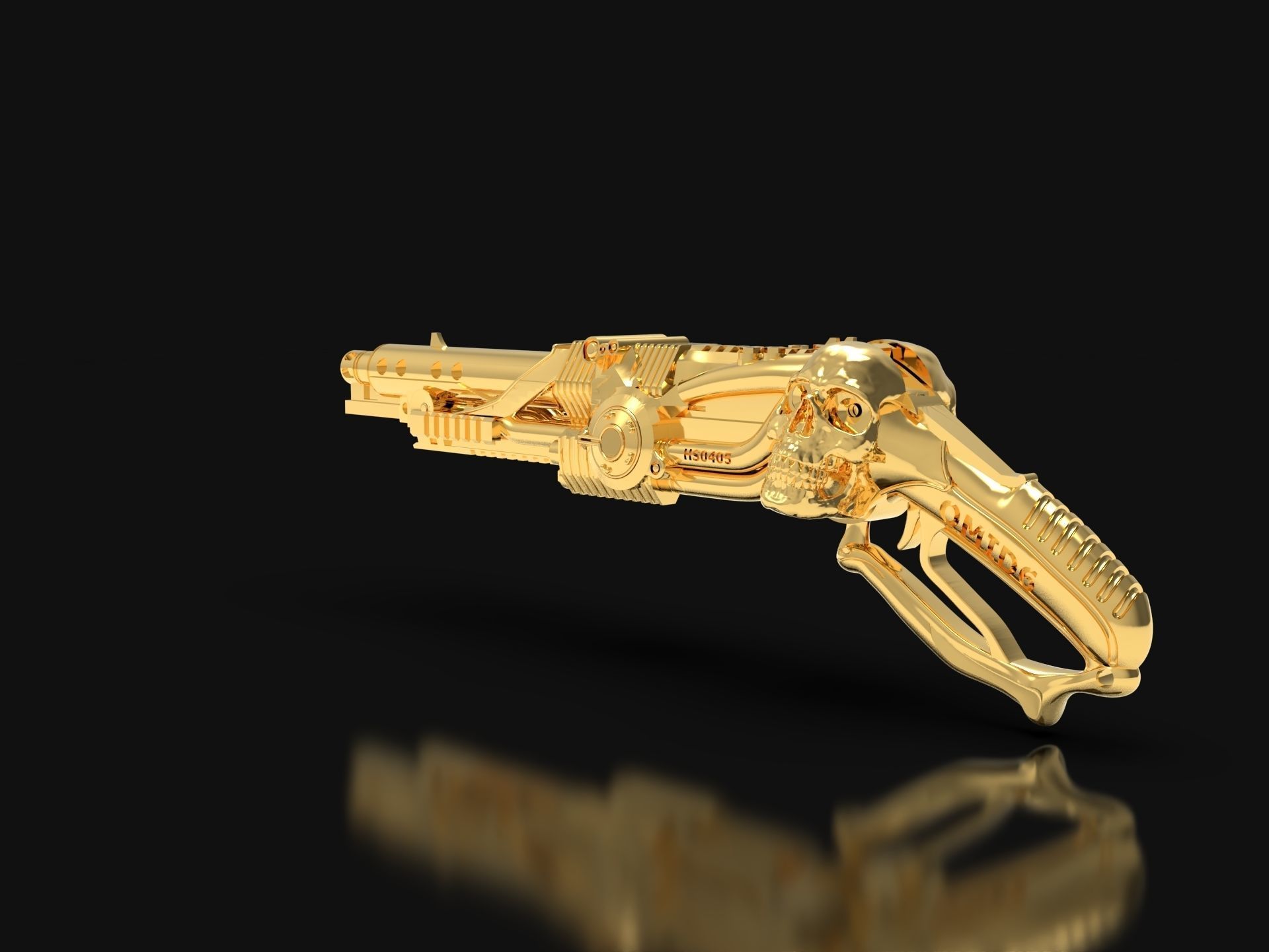 GUN JEWELRY  3D print model_3