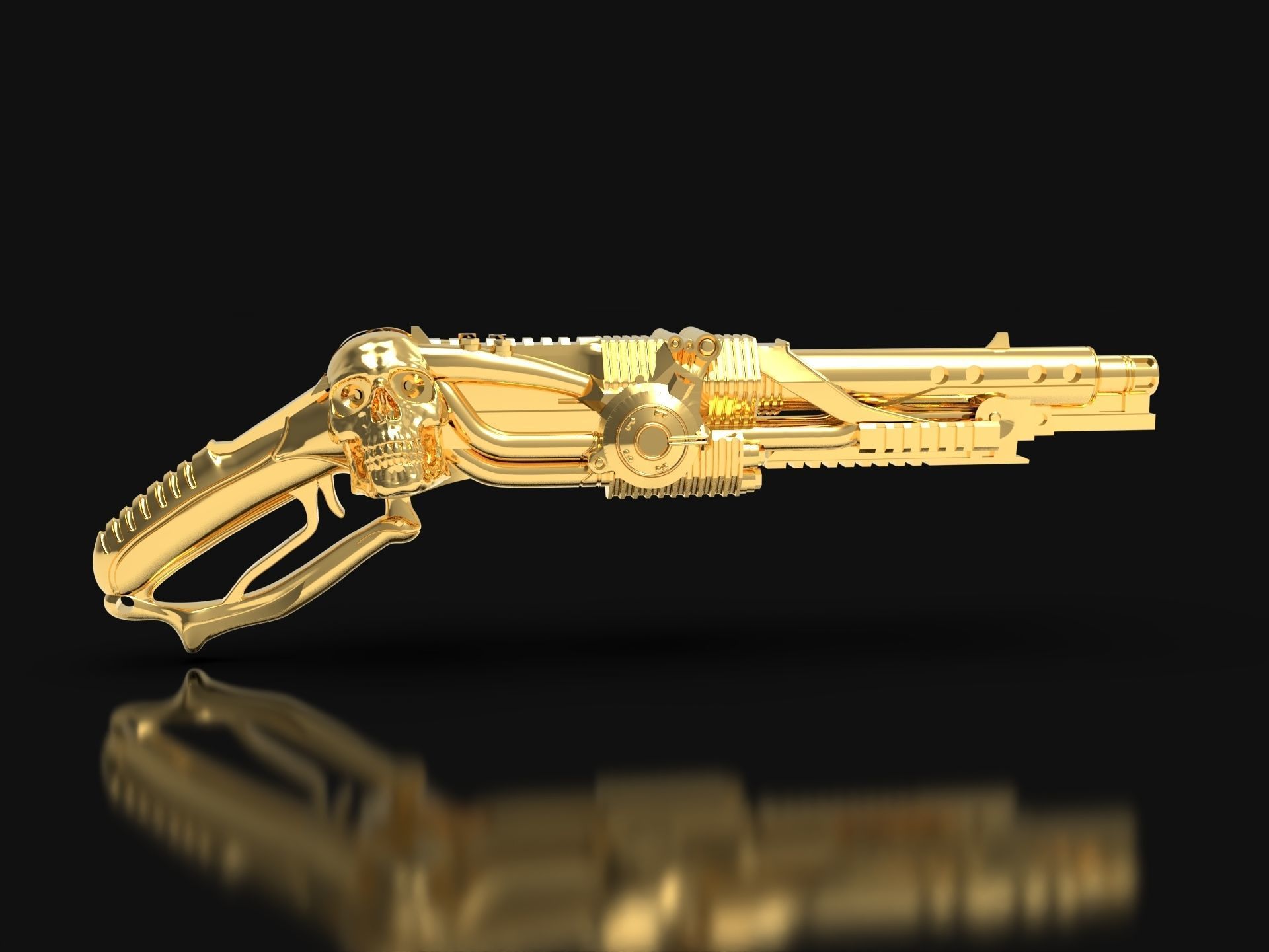 GUN JEWELRY  3D print model_4