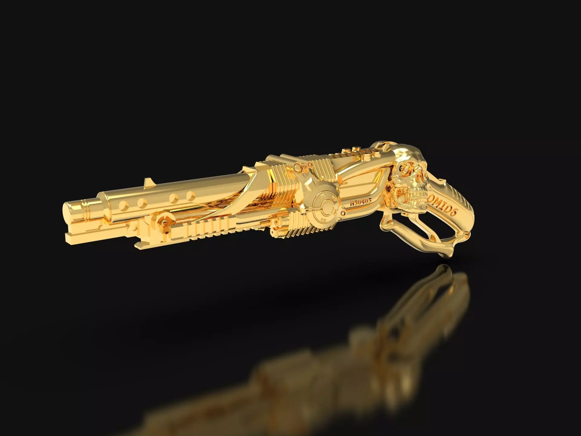 GUN JEWELRY  3D print model_0
