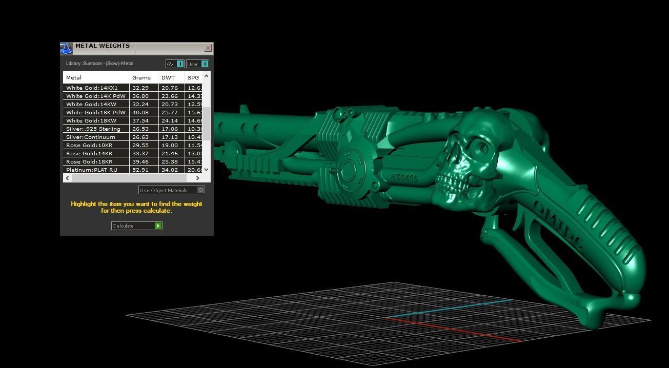 GUN JEWELRY  3D print model_9