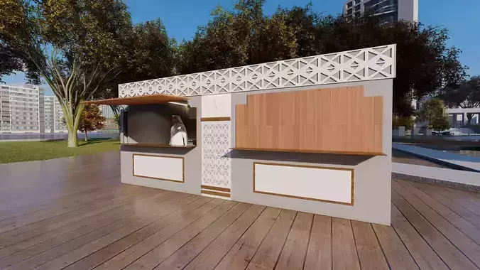 booth multi use 3D model