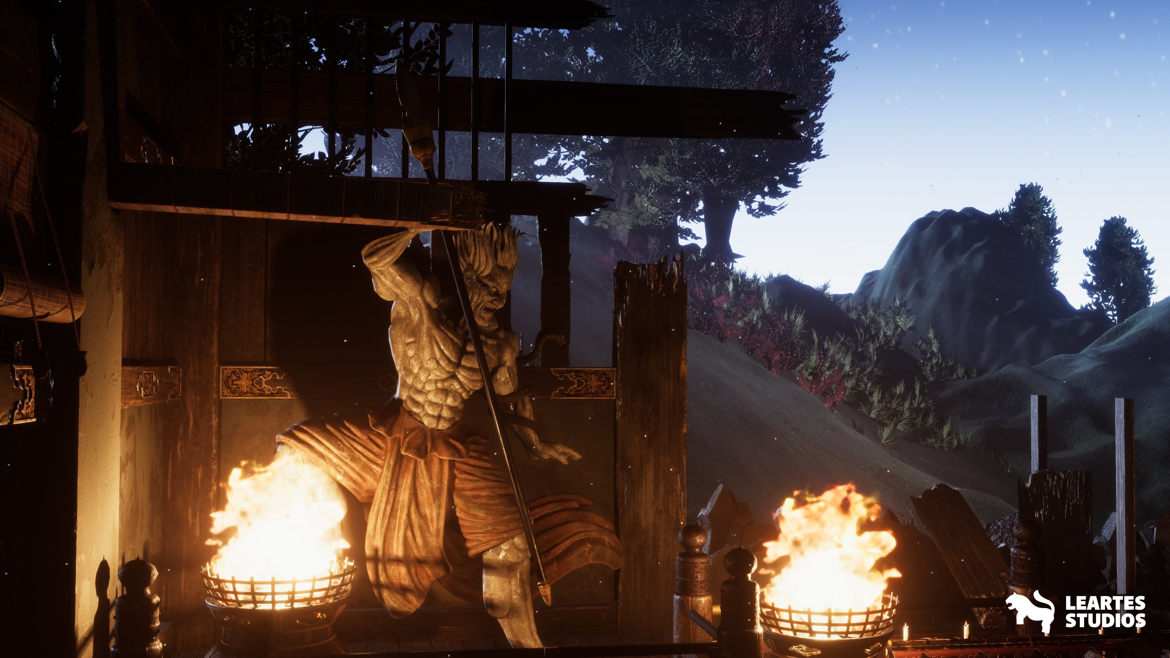 Fighting Stage Environment Low-poly 3D model_13