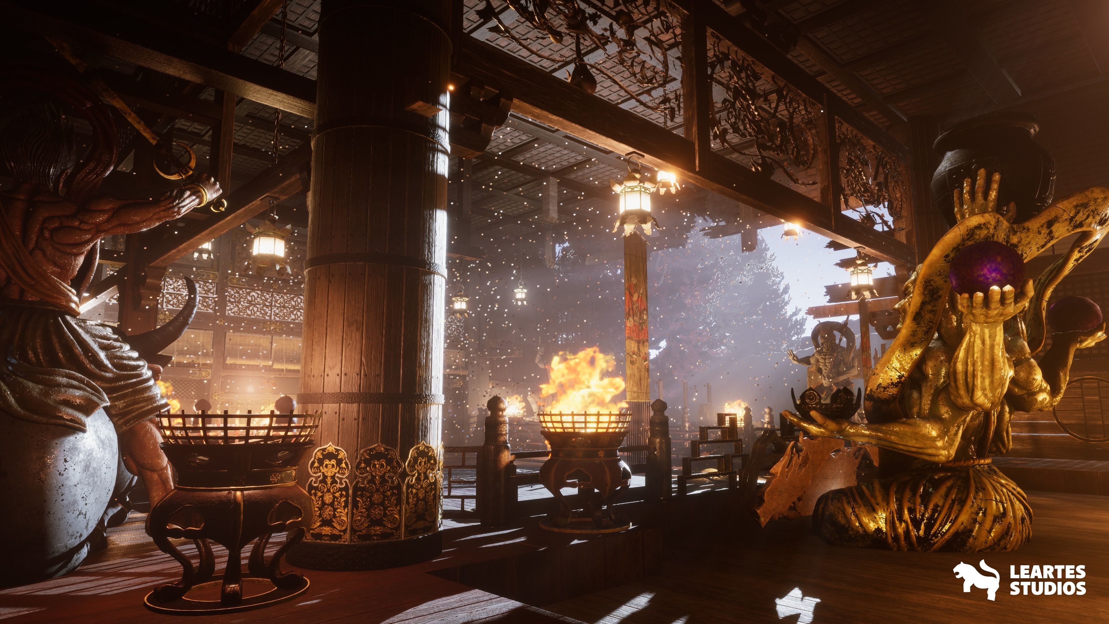 Fighting Stage Environment Low-poly 3D model_4