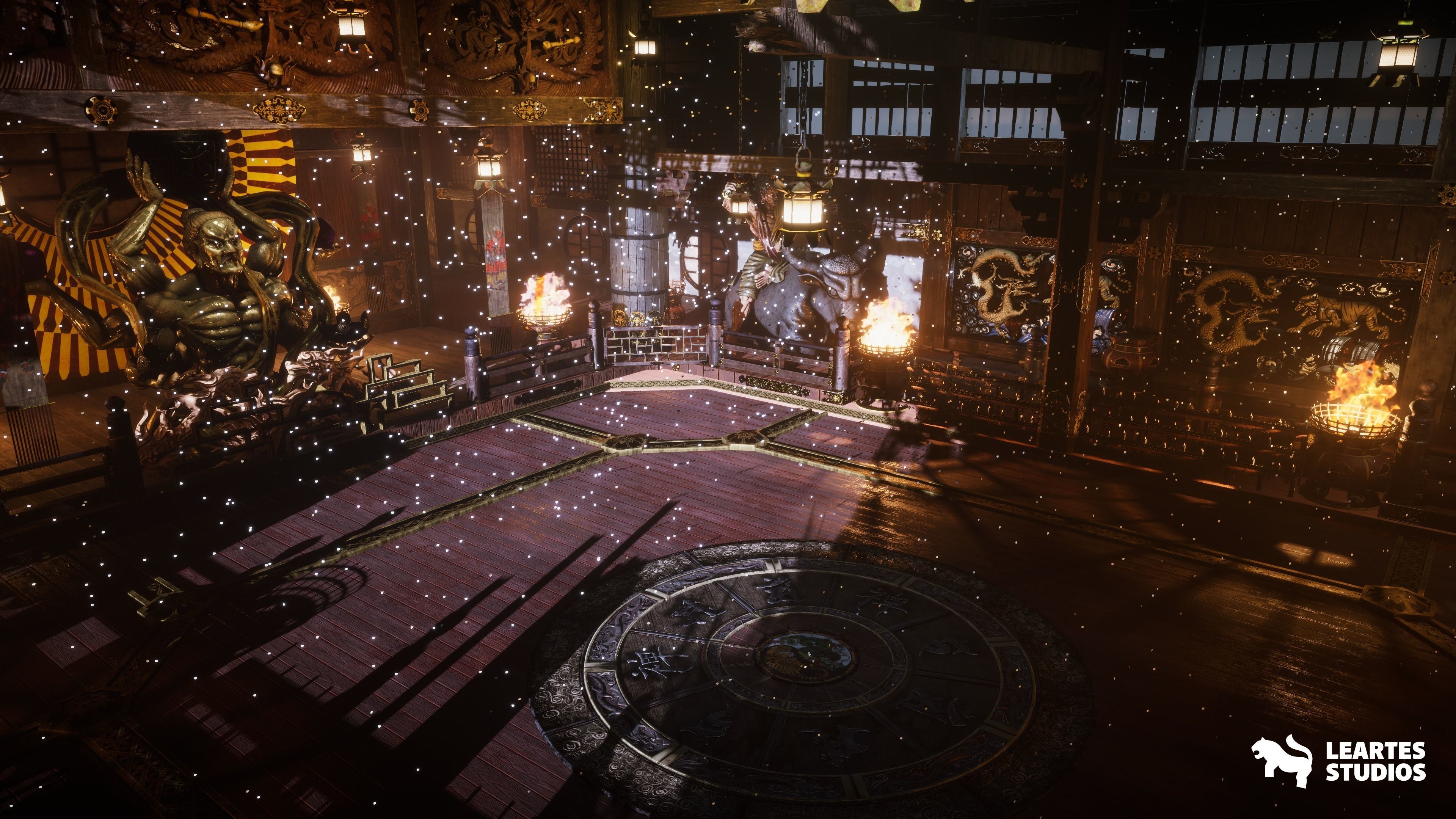 Fighting Stage Environment Low-poly 3D model_6