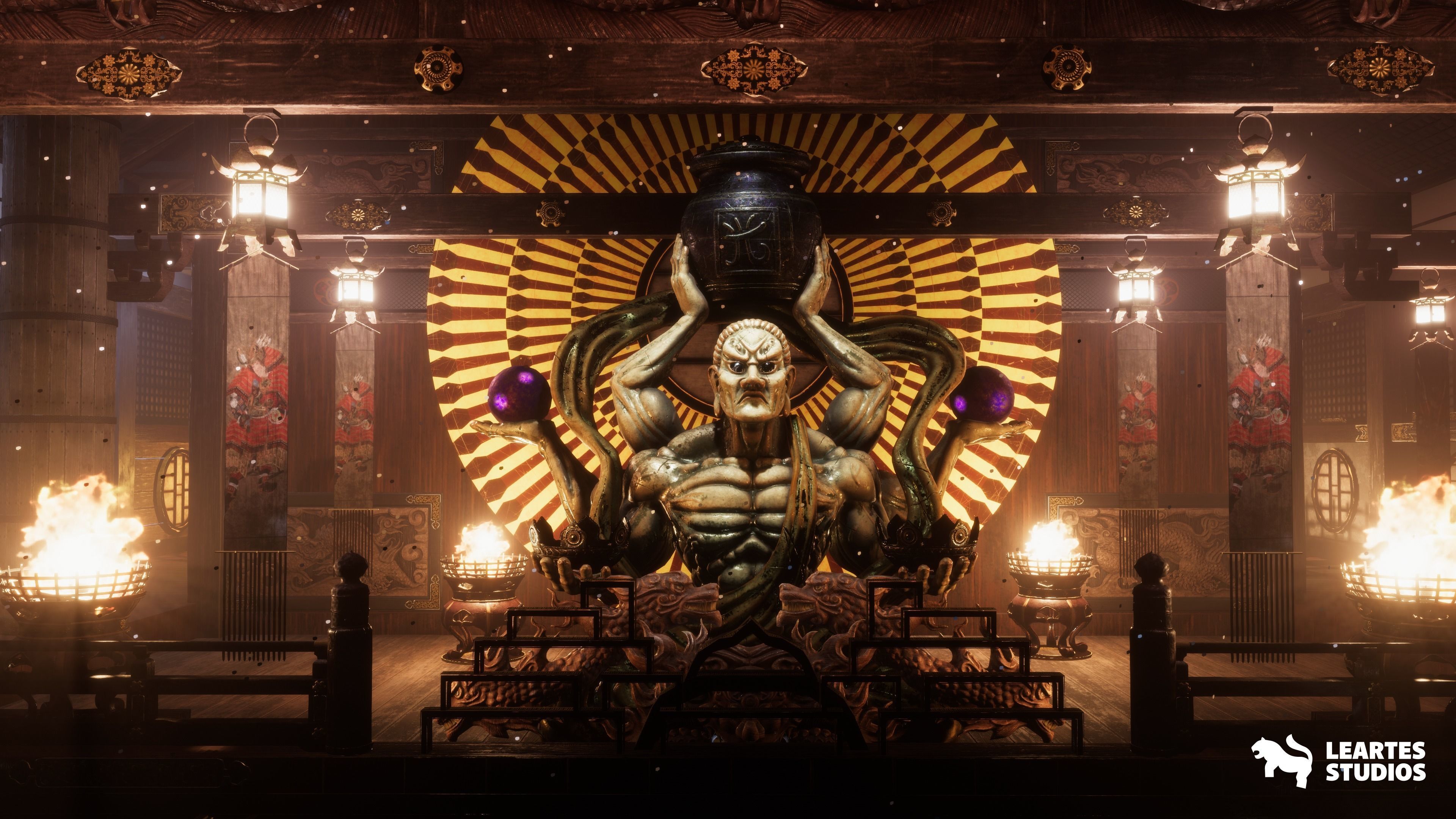 Fighting Stage Environment Low-poly 3D model_17