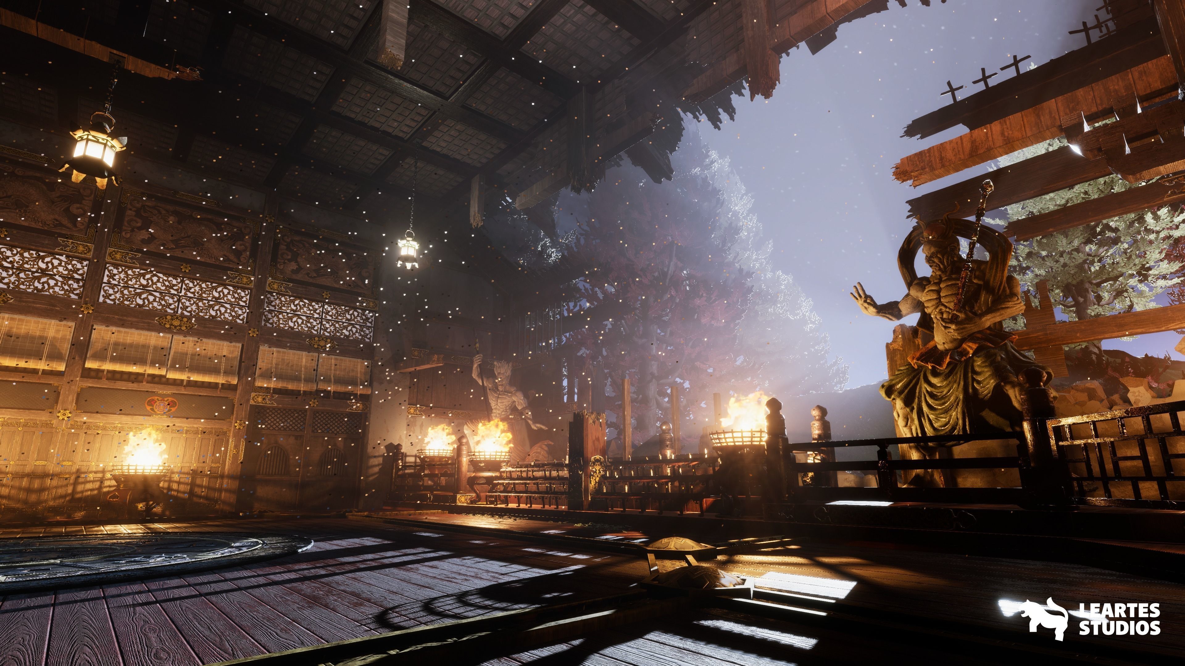 Fighting Stage Environment Low-poly 3D model_3