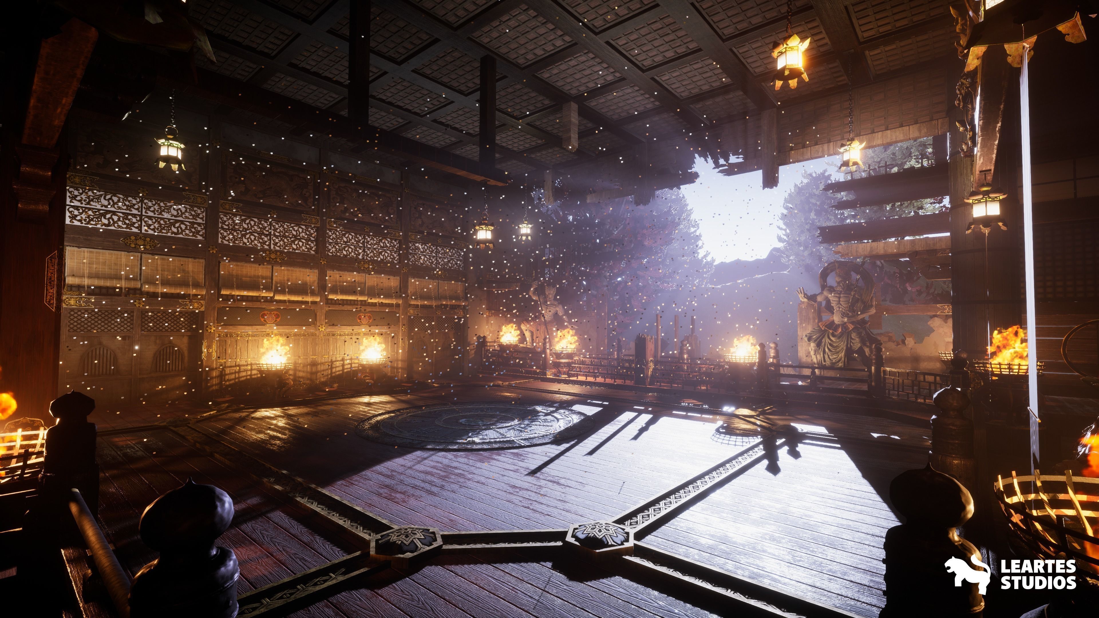 Fighting Stage Environment Low-poly 3D model_7