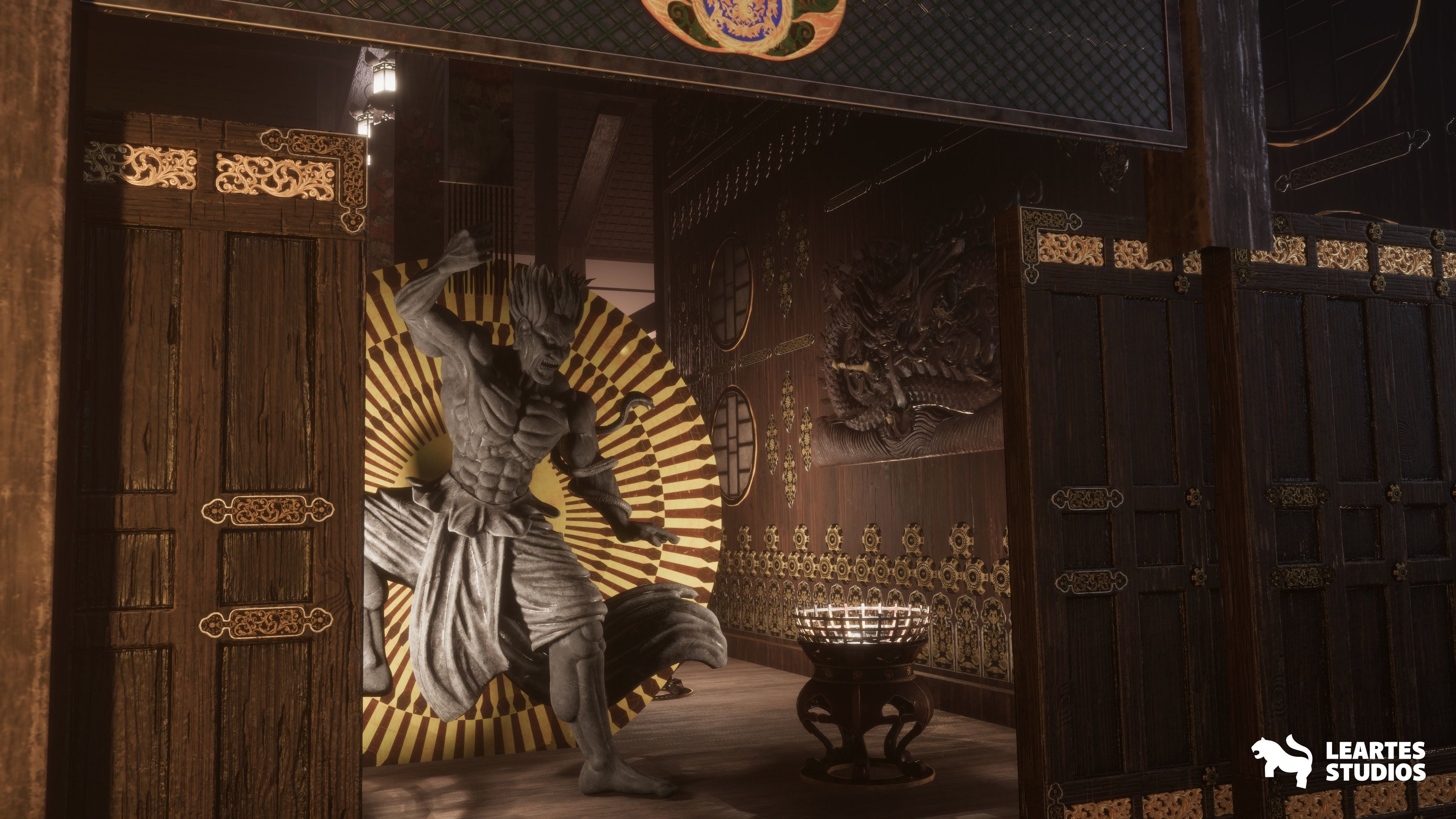 Fighting Stage Environment Low-poly 3D model_16