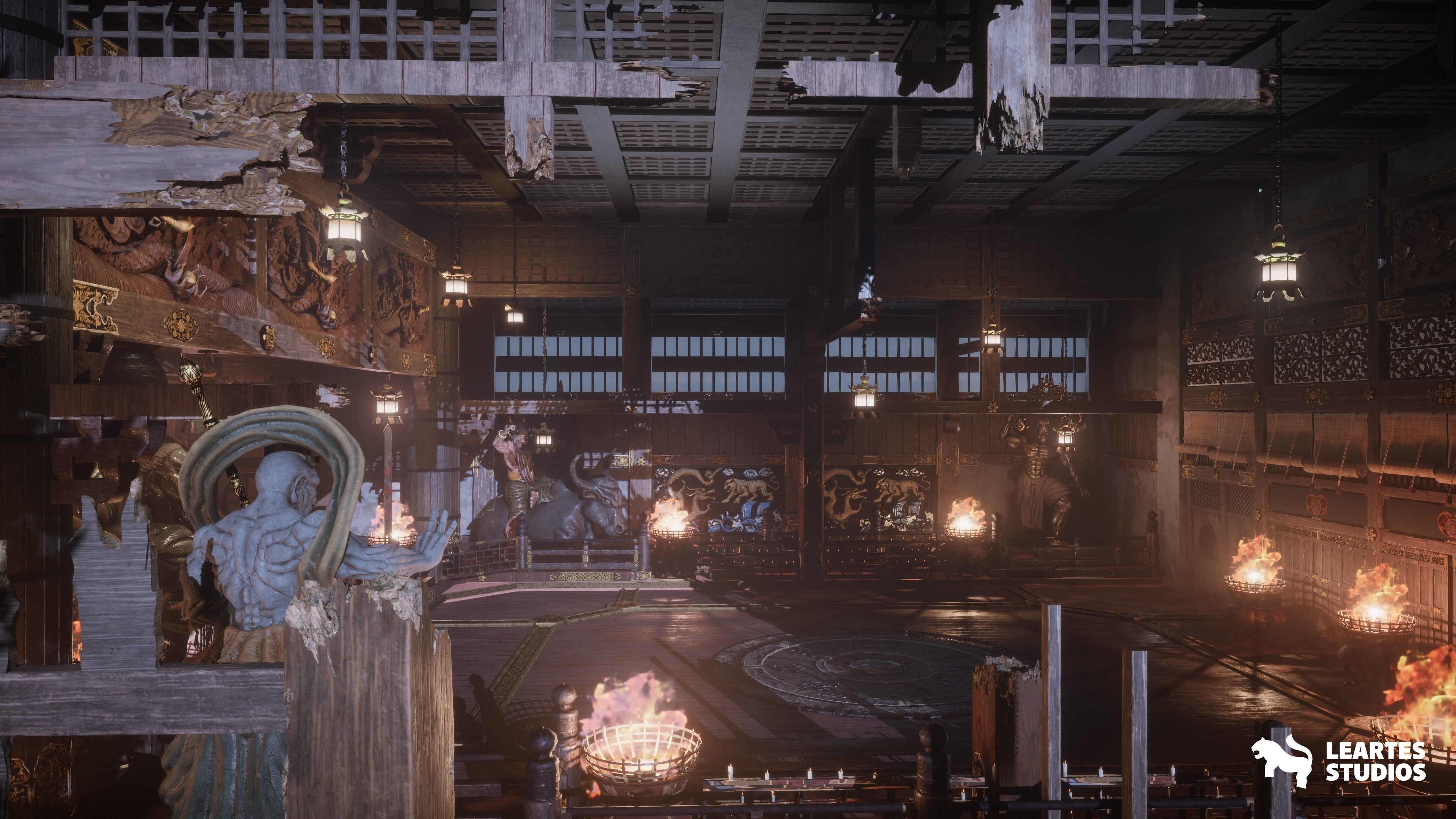 Fighting Stage Environment Low-poly 3D model_8