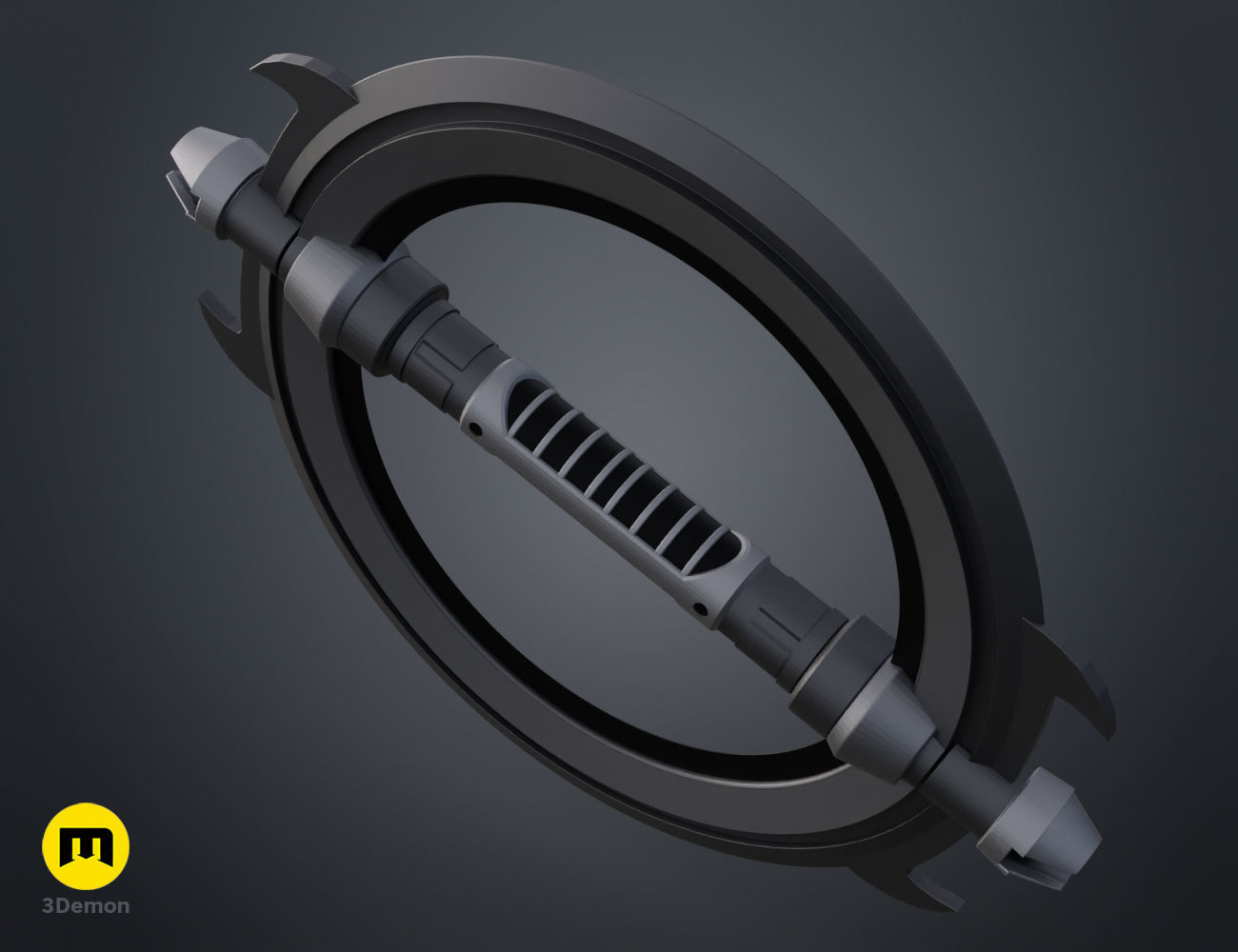 Grand Inquisitor Lightsaber - Clone Wars 3D print model_4