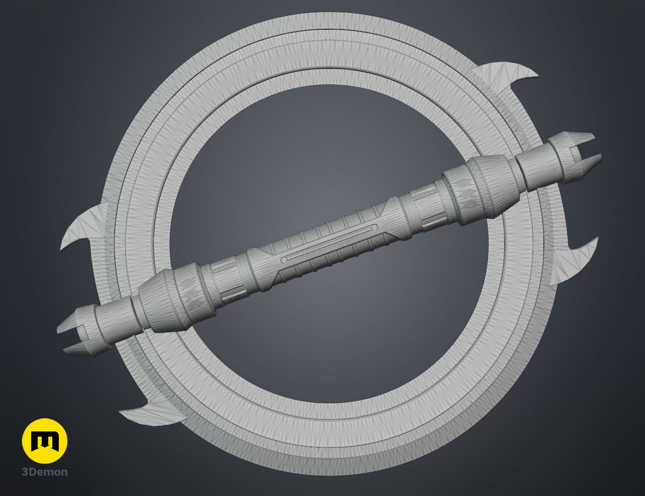 Grand Inquisitor Lightsaber - Clone Wars 3D print model_11