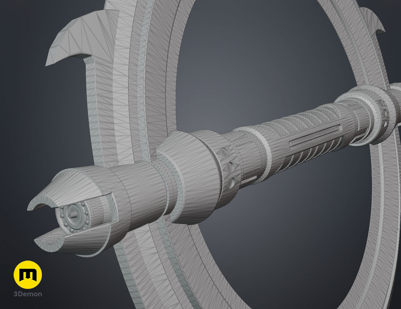 Grand Inquisitor Lightsaber - Clone Wars 3D print model_12