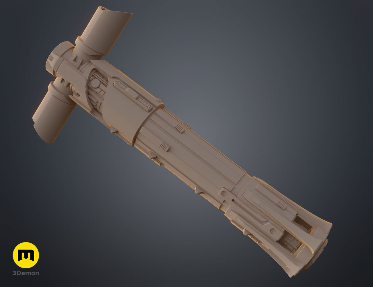 Kylo Ren lightsaber 3D print model_11