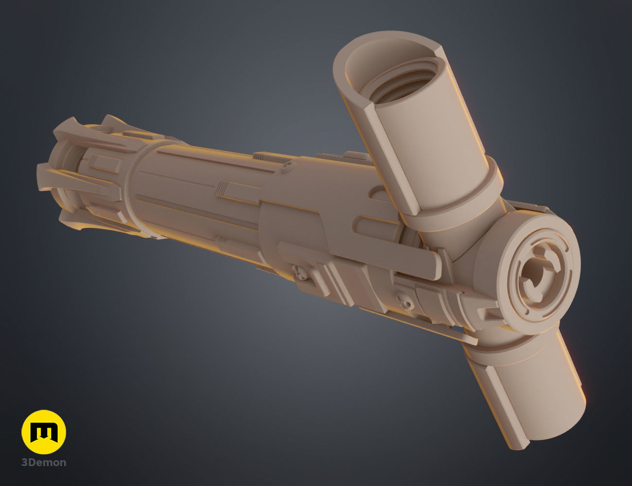 Kylo Ren lightsaber 3D print model_8