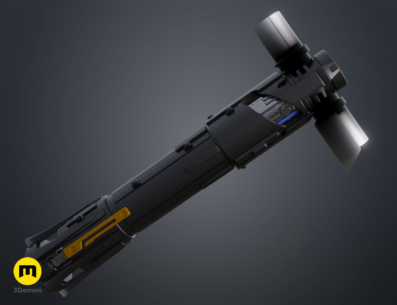 Kylo Ren lightsaber 3D print model_4