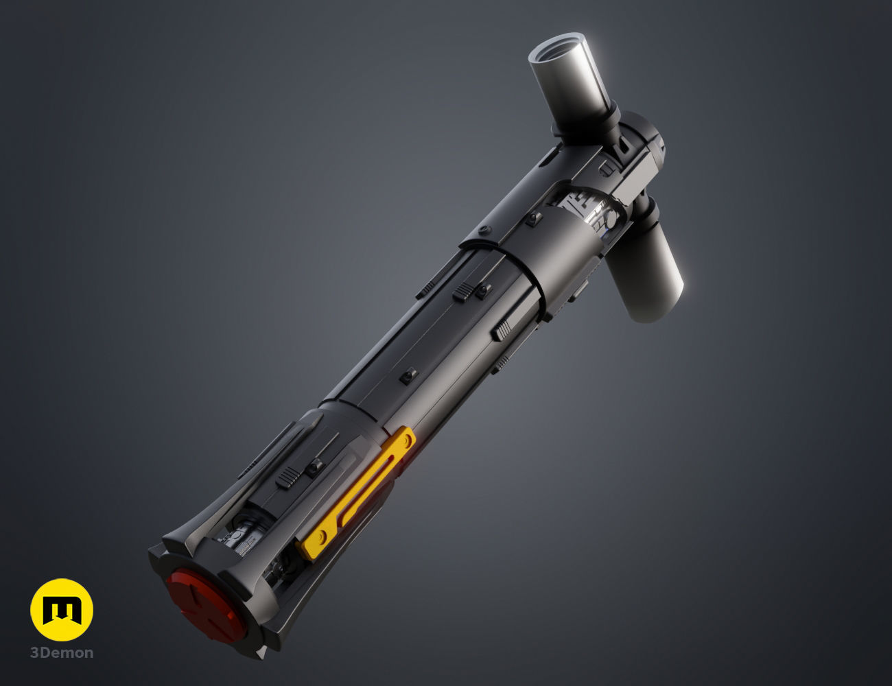 Kylo Ren lightsaber 3D print model_6