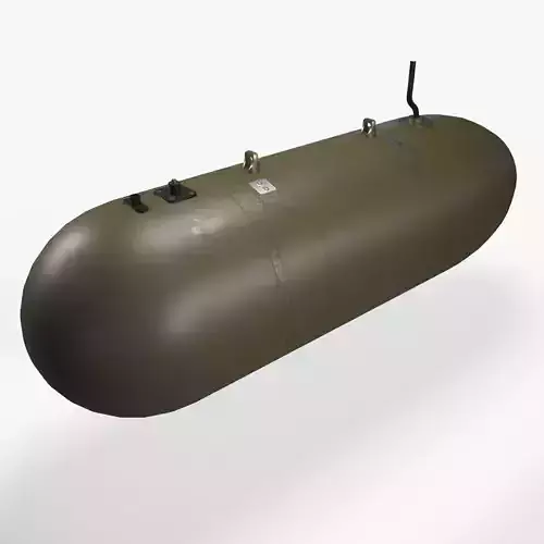  Helicopter Fuel Tank 368L Low-poly 3D model