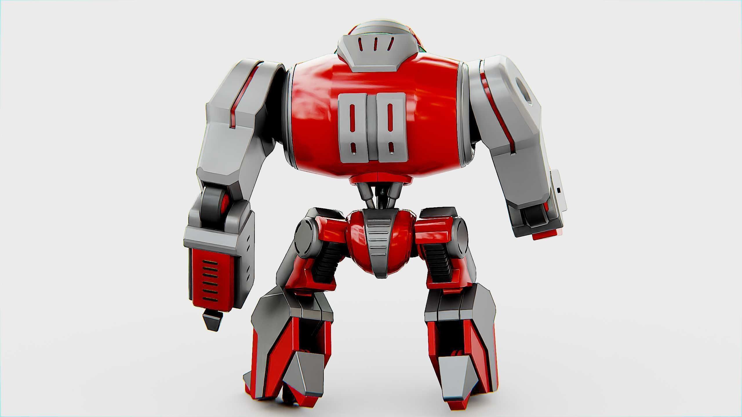 COMBAT DROID ZETH Rigged for Unreal Engine - Unity - MIXAMO 3D model_12