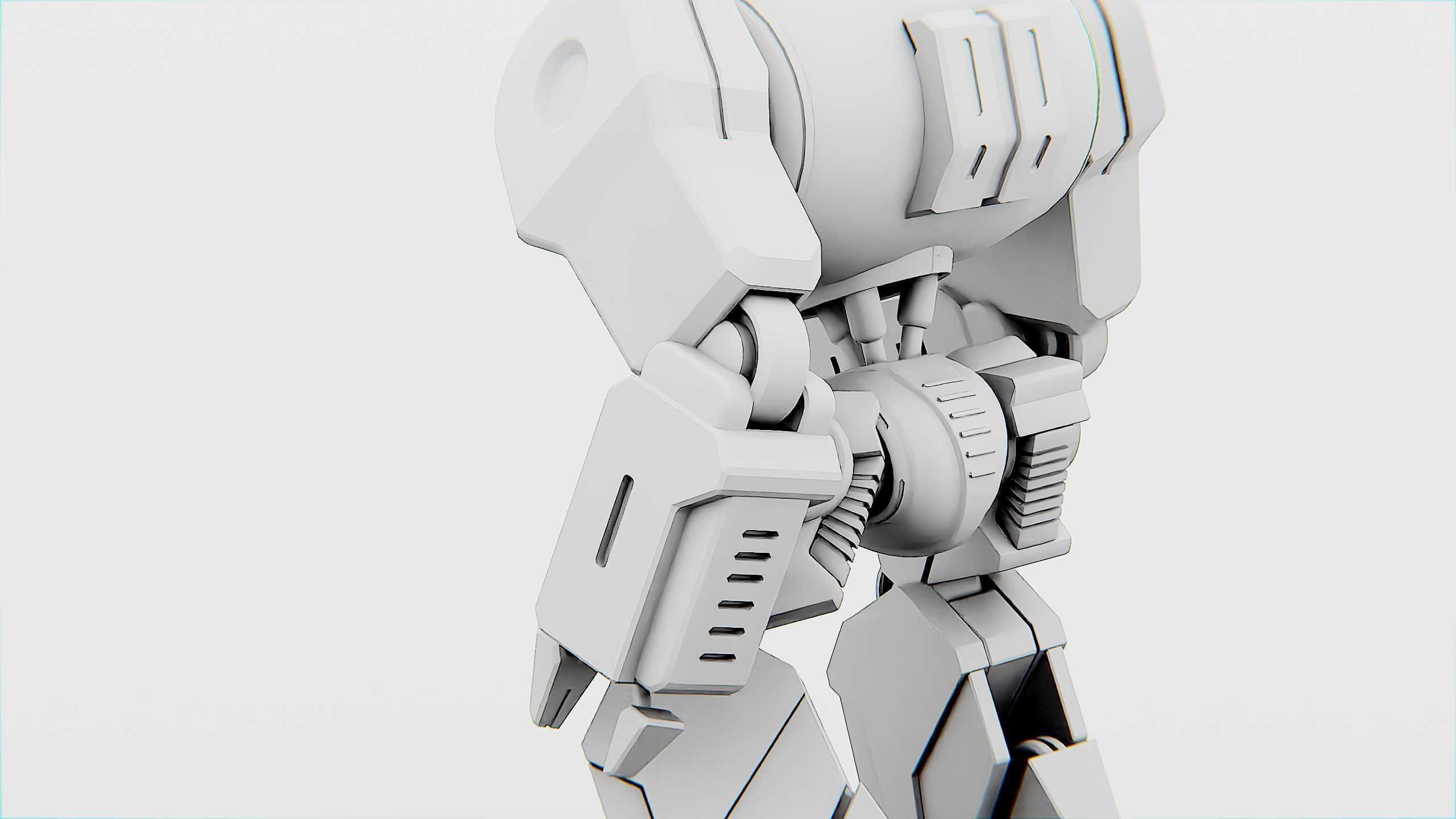 COMBAT DROID ZETH Rigged for Unreal Engine - Unity - MIXAMO 3D model_35