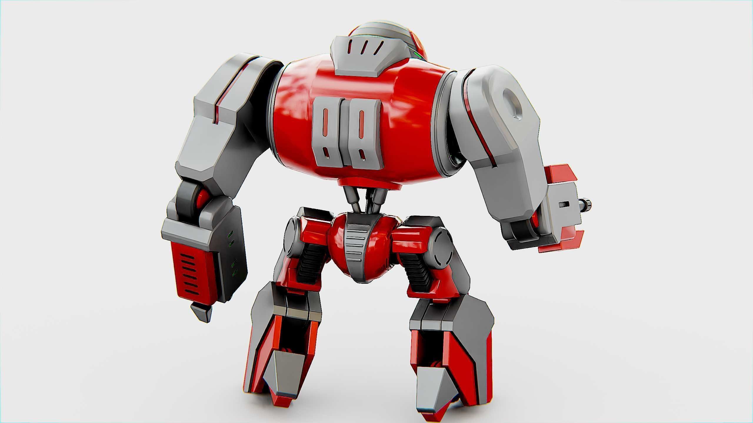 COMBAT DROID ZETH Rigged for Unreal Engine - Unity - MIXAMO 3D model_11