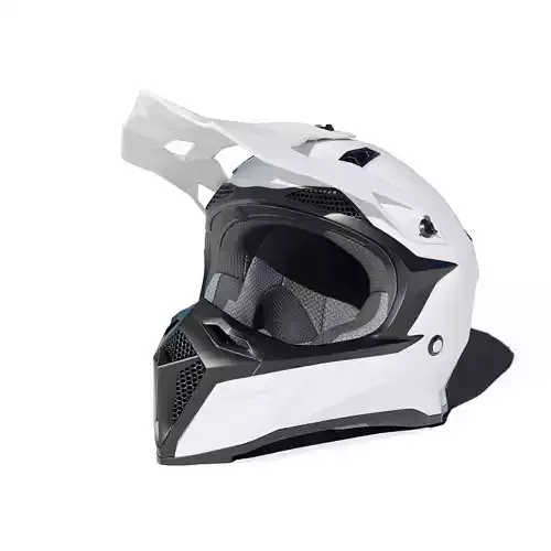 Offroad Motorbike Helmet Low-poly 3D model