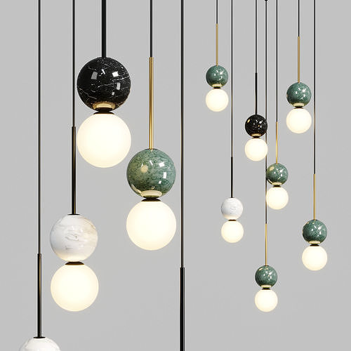 dalt aromas pendant light Low-poly 3D model
