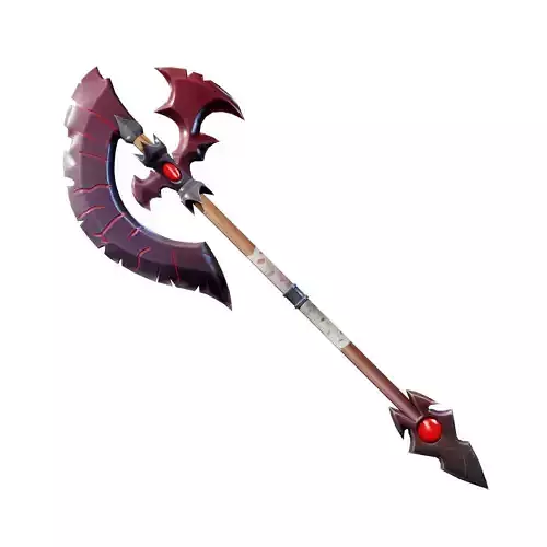 Vampiric Two Handed Axe Low-poly 3D model