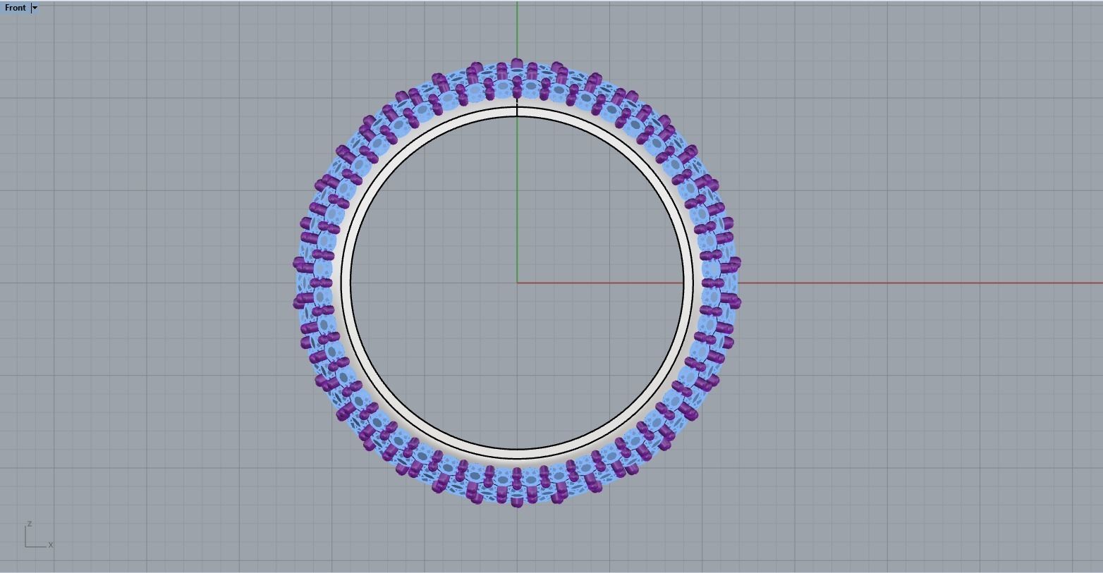 Eternity solitaire ring model 3D print model_6