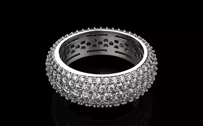 Eternity solitaire ring model