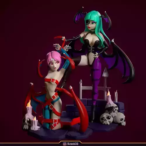 Stylized Morrigan Dominatrix 3D print model